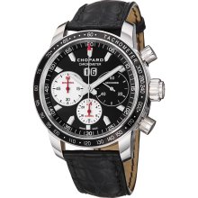 Chopard Watches Men's Miglia Jacky Ickx Black Dial Black Leather Blac