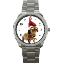 Christmas Dog Watch Men's Sports Metal Stainless Steel 17112595