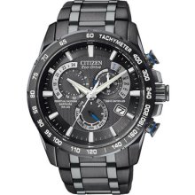 Citizen At4007-54e Chronograph Radio Controlled Atomic Eco-drive 200m Uk Seller