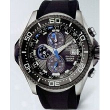 Citizen Eco-drive Black Promaster Depth Meter Chronograph Watch