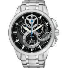 Citizen Eco-drive Chronograph Black Dial Wr 100m Men's Watch At2060-52e