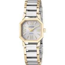 Citizen Eco-drive Sapphire Japan Two Tone Pearl Dial Ladies Watch Ep5894-53a