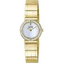 Citizen Eco Drive Silhouette Ladies Gold Watch