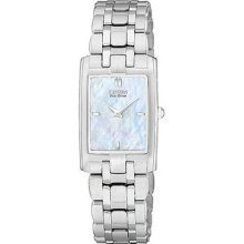 Citizen Eco-drive Stiletto Mother Of Pearl Dial Womens Wrist Watches Eg3180-51d