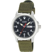 Citizen Everyday Sport wrist watches: Military Black Dial bm8180-03e