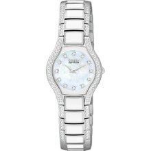 Citizen Ew9870-81d Women's Watch Eco-drive Mop Dial Swarovski Crystals Normandie