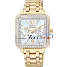 Citizen Fd1042-57d Watch Silhouette Ladies Mop Dial Quartz Movement Fd1042