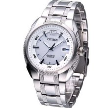 Citizen Gents Eco-drive Titanium Watch White Bm6901-55b