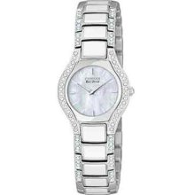 Citizen Ladies Eco- Drive Crystal Wristwatch Ew9870-72d