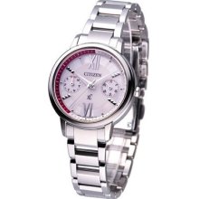 Citizen Lady Xc Eco-drive Day Date Sapphire Watch White Fd1010-53a Made In Japan