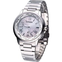 Citizen Men Xc Eco-drive Radio Controlled Watch White Cb1020-54a Made In Japan