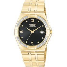 Citizen Men's Gold Tone Diamond Wristwatch Bm0722-57e