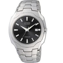 Citizen Men's Titanium Black Dial Watch Bm6560-54h