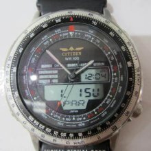 Citizen Promaster Wingman Men's Watch Chrono Stainless S Rubeer Original Japan