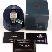 Citizen Watch Eco-drive Silhouette Day Date Mop Silver Steel Fd1040-52d