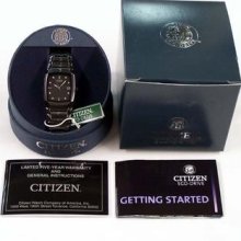 Citizen Watch Eco-drive Black Ion Plated Stainless Steel Bm6555-54e