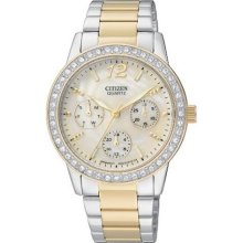 Citizen Women's ED8094-52N Two Tone Stainless Steel Watch ...