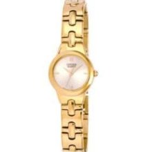 Citizen Women's Ej4102-57p Gold Tone Champagne Dial Watch