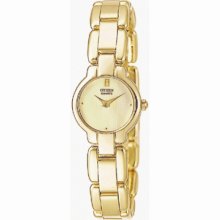 Citizen Women's EK4782-54P Yellow Gold Tone Stainless Steel Watch