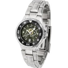 Colorado Buffaloes Competitor AnoChrome Ladies Watch with Steel Band and Colored Bezel