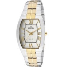 Croton Mens Two Tone Stainless Steel Dress Watch Cn307075ttwd