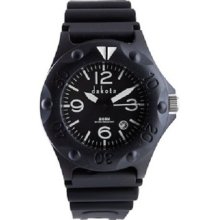 Dakota Plastic Diver Wrist Watch Black Bezel