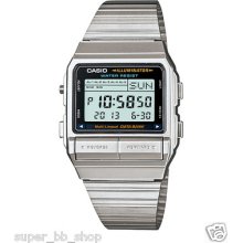 Db-380-1 Japan Movt Genuine Casio Watch Model Silver Data Bank 100% Cas