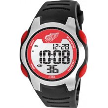 Detroit Red Wings wrist watch : Detroit Red Wings Training Camp Watch - Silver/Black