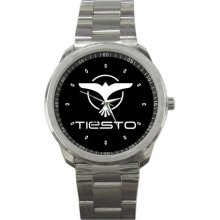 DJ Tiesto Trans Techno Music David Guetta Sport Metal Watches New! - Silver - Metal