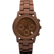 Dkny Dkny Ladies Ny8539 Brown Steel Bracelet Stainless Steel Case Date Watch