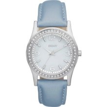 Dkny Ladies Glitz Mother-of-pearl Dial Women's Watch Model Ny8484