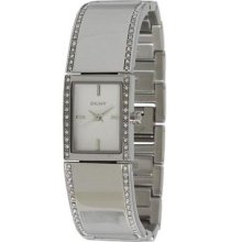 Dkny Ladies Watch Ny8241 Silver Crystal Bracelet