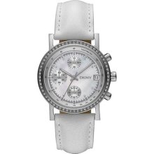 DKNY Leather Chronograph Ladies Watch NY8341 ...