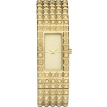 DKNY NY8245 Gold Crystals Expansion Women's Watch