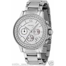 Dkny Silver Crystal Chronograph Dial Watch Ny4690