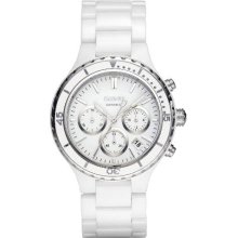 DKNY White Ceramic Chronograph Ladies Watch NY8187 ...