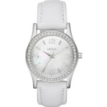 Dkny White Leather Ladies Watch Ny8376