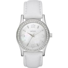 DKNY White Leather Ladies Watch NY8376 - White - Leather