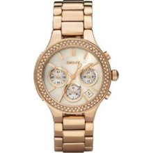 DKNY Women's NY8080 Gold Stainless-Steel Quartz Watch with Mother ...