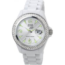 DN202-01S Dilligaf Neon Crystals White Watch