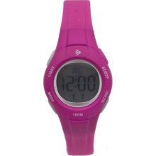 Dunlop Watches Women's Spring Digital Dial Pink Rubber Pink Rubber Di