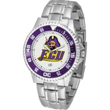 East Carolina Pirates ECU Mens Steel Bandwrist Watch