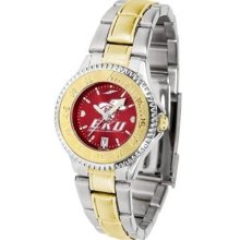 Eastern Kentucky Colonels Ladies Stainless Steel and Gold Tone Watch