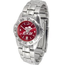 Eastern Kentucky University Ladies Stainless Steel Dress Watch