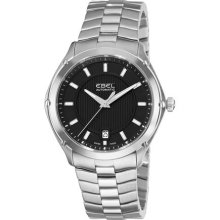 Ebel Men's 'classic Sport' Black Dial Stainless Steel Watch