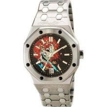 Ed Hardy Industrial Ghost Skull Mens Watch IN-BG ...