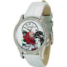 Ed Hardy White El-wh Elizabeth White Women's Watch