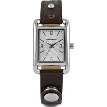 Eddie Bauer Ladies Rivet Tank Watch, Brown