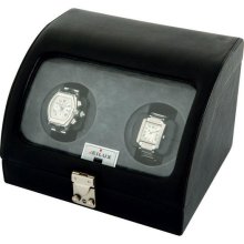 Eilux Double Automatic Watch Winder - Black Leather - JP_1488