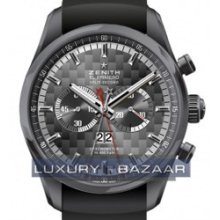 El Primero Rattrapante Chronograph (Black PVD/ Black/ Rubber)